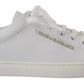Dolce & Gabbana White Classic Sneakers Women Leather Shoes