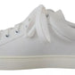 Dolce & Gabbana White Classic Sneakers Women Leather Shoes