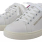 Dolce & Gabbana White Classic Sneakers Women Leather Shoes