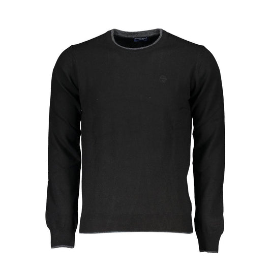 North Sails Black Polyamide Men Sweater Mens Sweater