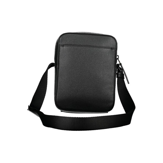 Calvin Klein Sleek Black Shoulder Bag with Logo Detail Mens Shoulder Bag