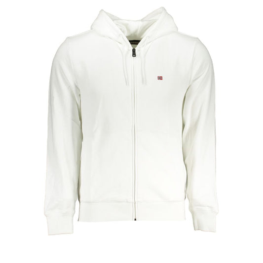 Napapijri White Cotton Men Sweater Mens Sweater