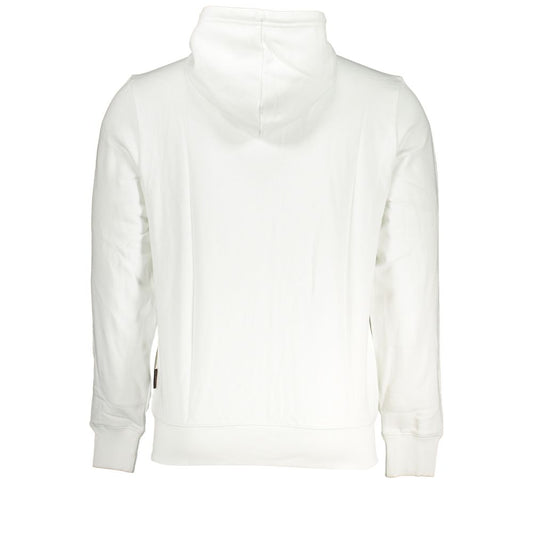 Napapijri White Cotton Men Sweater Mens Sweater