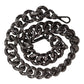 Dolce & Gabbana Black Chain Logo Engraved Bag Shoulder Strap