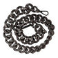 Dolce & Gabbana Black Chain Logo Engraved Bag Shoulder Strap