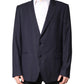 Dolce & Gabbana Black Wool Single Breasted Coat Blazer Suit