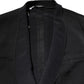 Dolce & Gabbana Black Silk Single Breasted Coat Blazer Suit