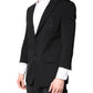 Dolce & Gabbana Black Single Breasted Men Coat Blazer Suit
