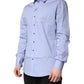 Dolce & Gabbana Light Blue Cotton SICILIA Dress Formal Shirt
