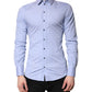 Dolce & Gabbana Light Blue Cotton SICILIA Dress Formal Shirt