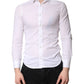 Daniele Alessandrini White Cotton Dress Formal Shirt