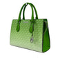 Michael Kors Sheila Medium Crossbody Satchel Purse Bag Jungle Green