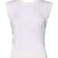 Dolce & Gabbana White Sleeveless Cashmere Round Neck Tank Top