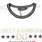 Dolce & Gabbana White Graphic Print Cotton Crew Neck T-shirt