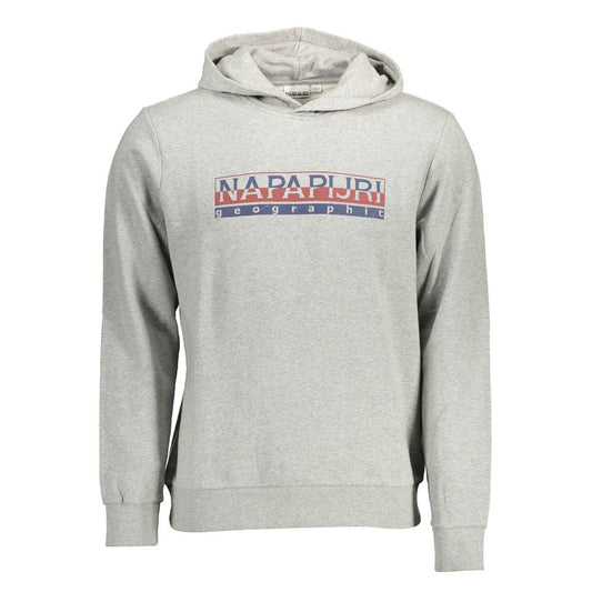 Napapijri Gray Cotton Men Sweater Mens Sweater