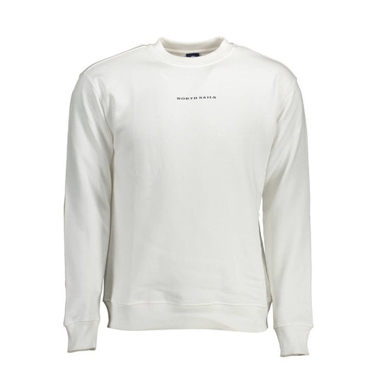 North Sails White Cotton Men Sweater Mens Sweater