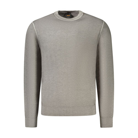 Hugo Boss Gray Wool Mens Sweater Mens Sweater