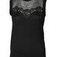 Dolce & Gabbana Black Lace Sheer Crew Neck Sleeveless Top