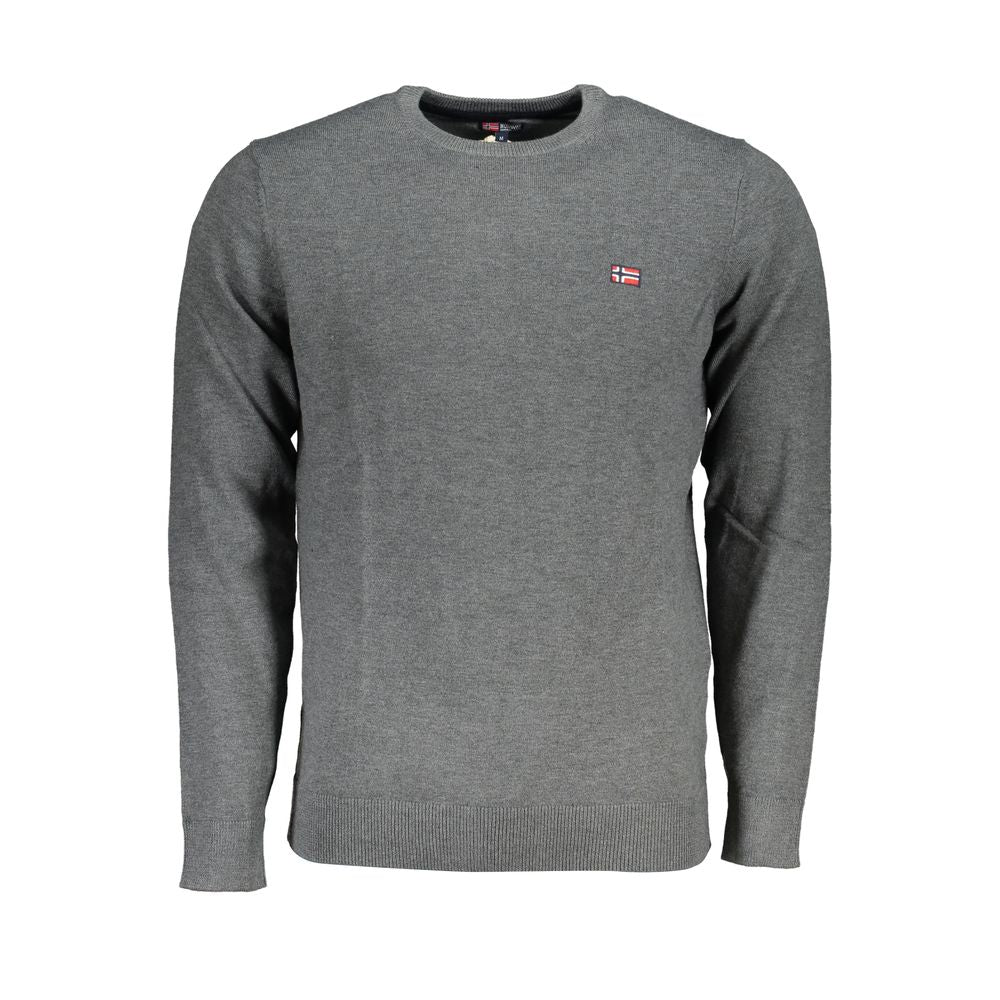 Norway 1963 Gray Fabric Sweater Mens Sweater