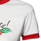 Dolce & Gabbana White Printed Round Neck Cropped Top T-shirt