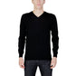 Liu Jo Black Wool Sweatshirt Mens Sweater
