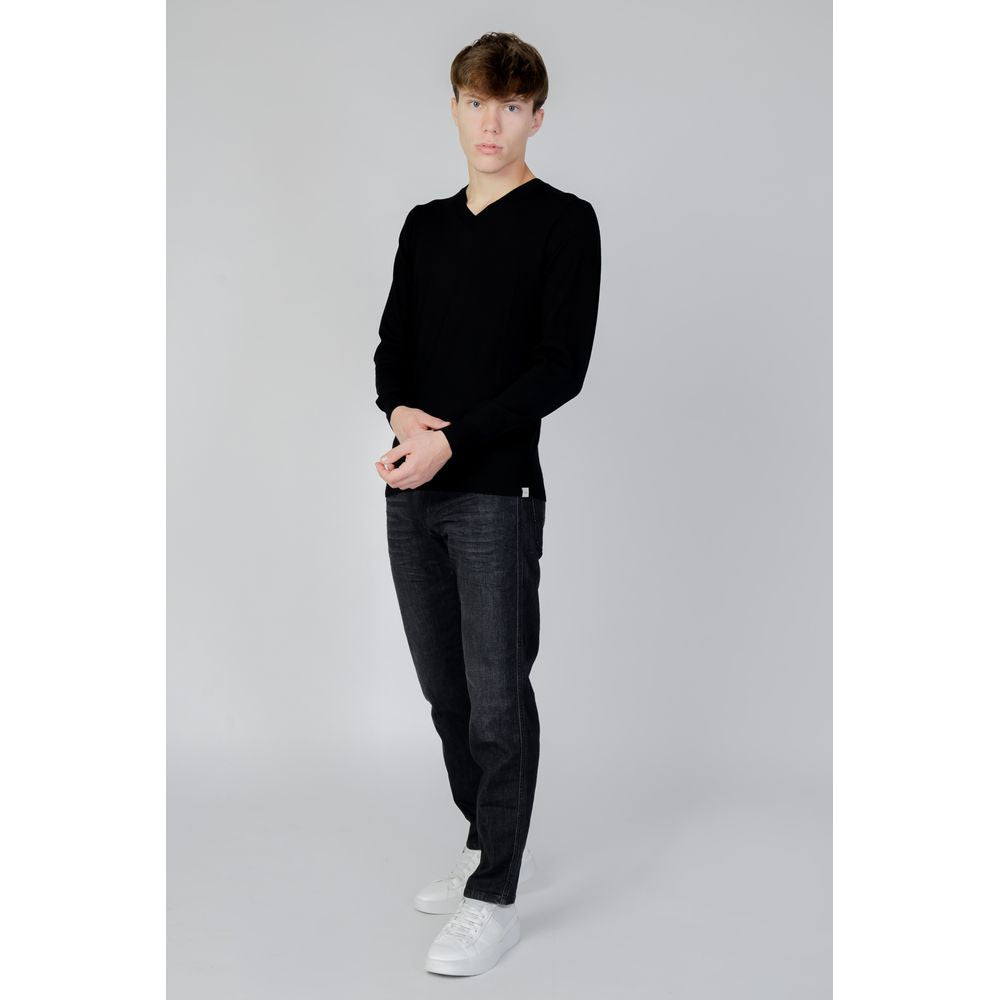 Liu Jo Black Wool Sweatshirt Mens Sweater