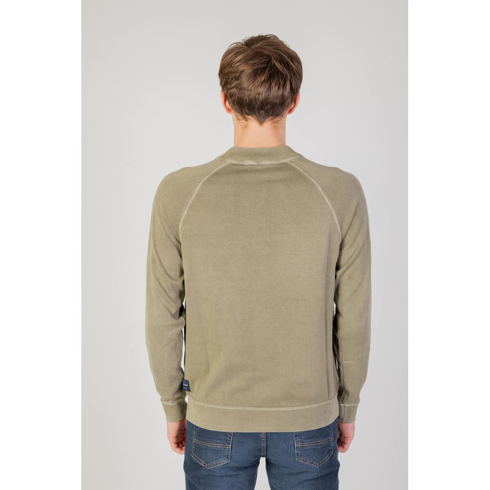 Liu Jo Green Cotton Sweatshirt Mens Sweater