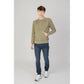 Liu Jo Green Cotton Sweatshirt Mens Sweater
