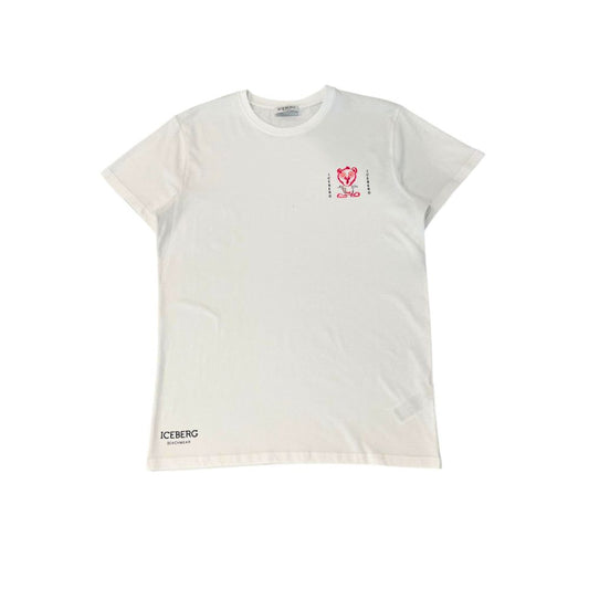 Iceberg White Cotton T-Shirt