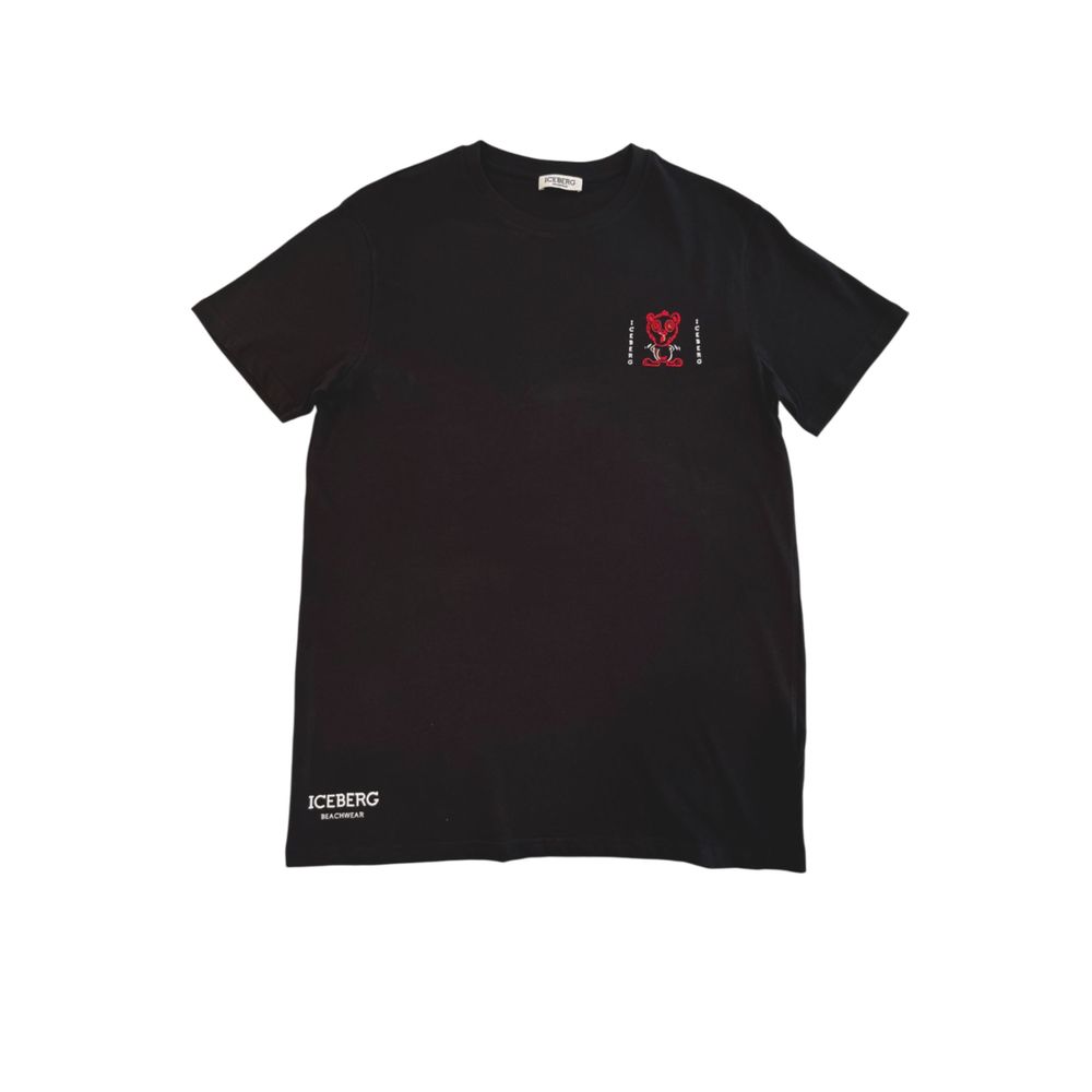 Iceberg Black Cotton T-Shirt