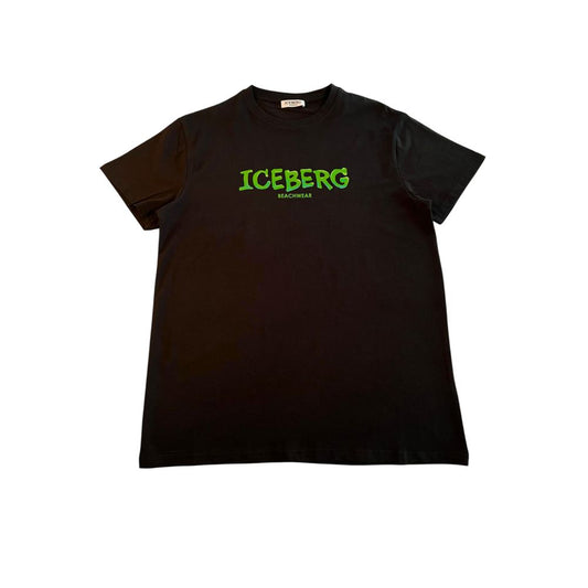 Iceberg Black Cotton T-Shirt