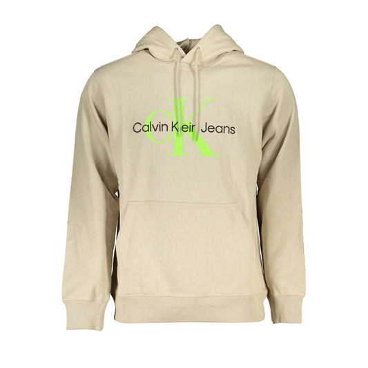 Calvin Klein Beige Cotton Men Sweater Mens Sweater