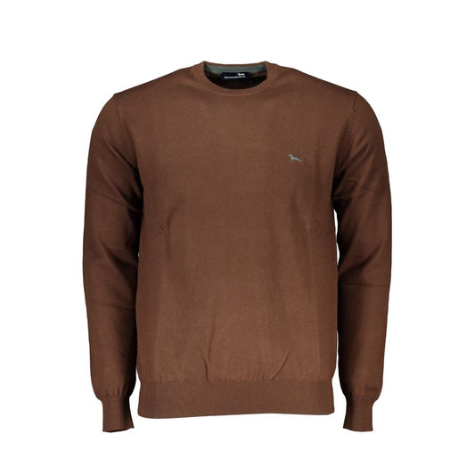 Harmont & Blaine Elegant Crew Neck Embroidered Sweater Mens Sweater