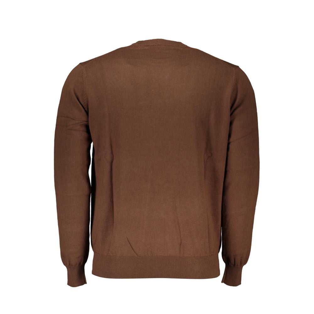 Harmont & Blaine Elegant Crew Neck Embroidered Sweater Mens Sweater