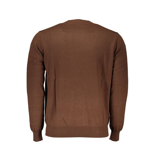 Harmont & Blaine Elegant Crew Neck Embroidered Sweater Mens Sweater