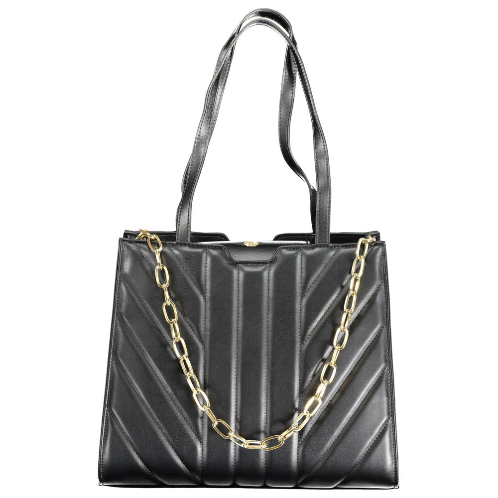 Mario Valentino Black Polyethylene Handbag