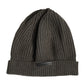 Dolce & Gabbana Green Wool DG Plaque Knitted Winter Beanie Hat