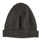Dolce & Gabbana Green Wool DG Plaque Knitted Winter Beanie Hat