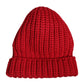Dolce & Gabbana Red Solid Wool Knitted Winter Beanie Hat