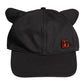 Dolce & Gabbana Black Cotton Logo Patch 6 Panels Baseball Cap