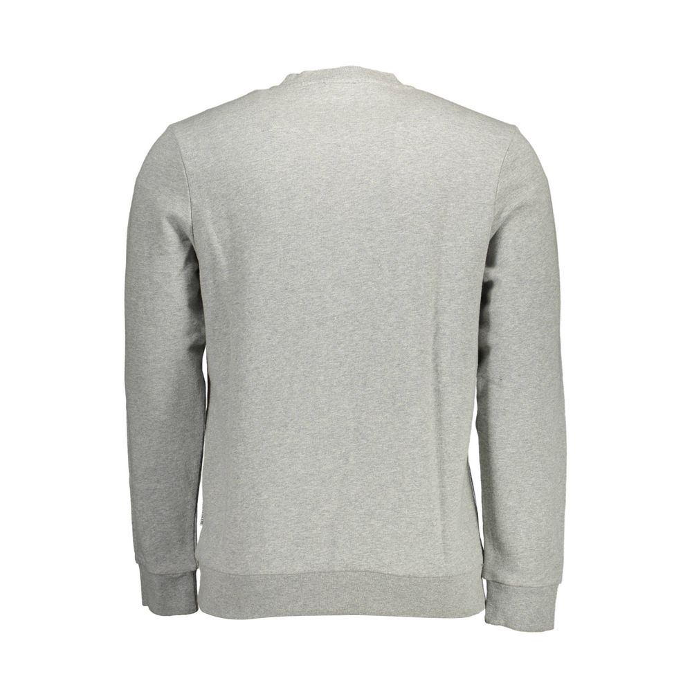 Napapijri Gray Cotton Men Sweater Mens Sweater