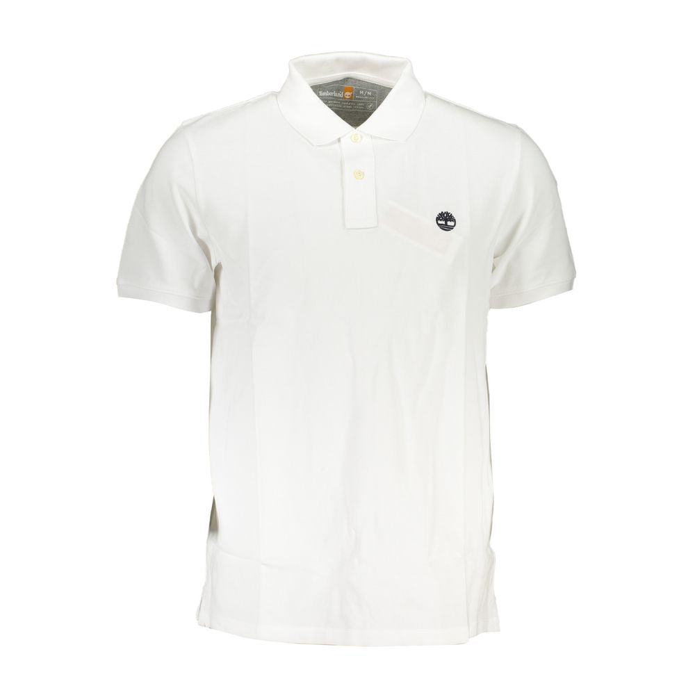 Timberland White Cotton Polo Shirt Mens T-Shirt