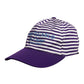 Dolce & Gabbana White Purple Stripe Cotton Women Baseball Cap