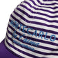 Dolce & Gabbana White Purple Stripe Cotton Women Baseball Cap