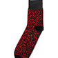 Dolce & Gabbana Black Red Leopard Mid Calf Men Socks