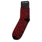 Dolce & Gabbana Black Red Leopard Mid Calf Men Socks