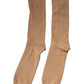 Dolce & Gabbana Brown Solid Cotton Mid Calf Men Socks