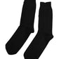 Dolce & Gabbana Black Solid Stretch Mid Calf Men Socks