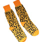 Dolce & Gabbana Yellow Black Print Mid Calf Men Socks