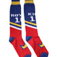Dolce & Gabbana Multicolor Printed Cotton Over Calf Socks